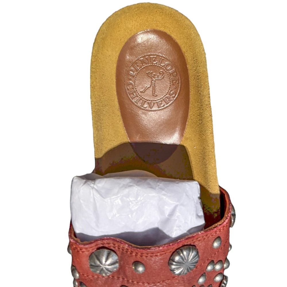 Penelope Chilvers Sol Stud Leather Slides - Picture 6 of 9